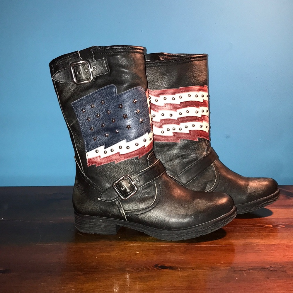 American flag boots
